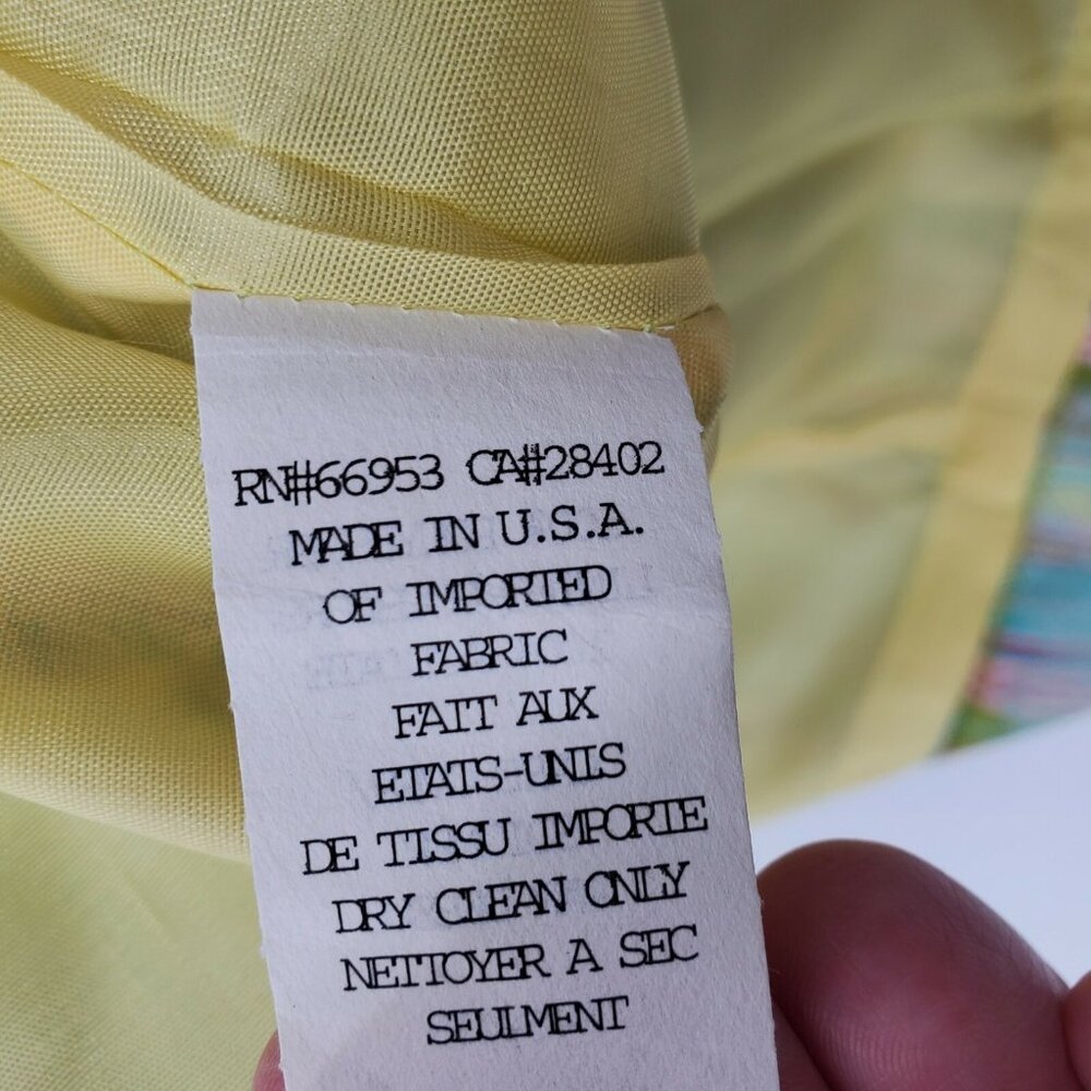 Cynthia Steffe Skirt Womens Size 10 Yellow Stripe Paisley Floral New - Picture 8 of 11